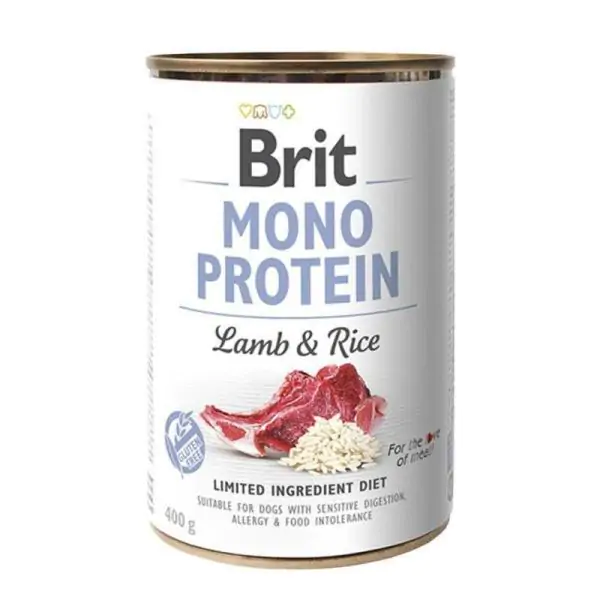 Брит Mono Protein Lamb & Rice Консервы для собак с ягненком и рисом