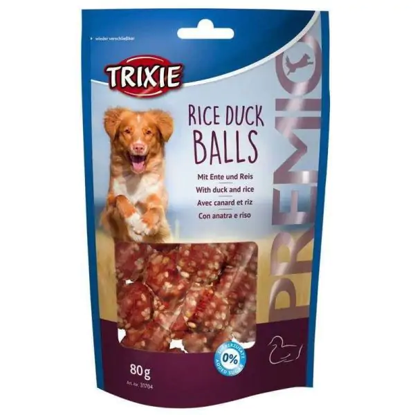 Трикси PREMIO Rice Duck Balls - Лакомство утиные шарики с рисом для собак