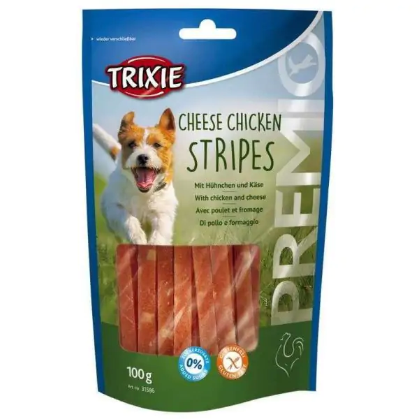 Тріксі Premio Chicken Cheese Stripes - Ласощі для собак зі смаком сиру та курки