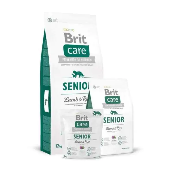 Brit Care (Бріт Кеа) Senior Lamb & Rice - Сухий корм з ягням м рисом для літніх собак усіх порід