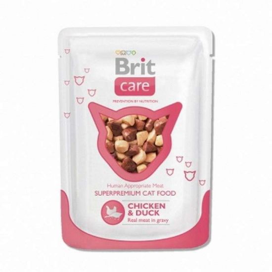 Brit Care (Брит Кеа) Пауч с курицей и уткой для кошек