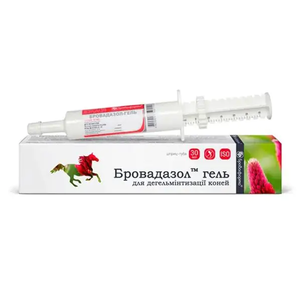 Бровадазол-гель - противоглистное для лошадей, 30 мл