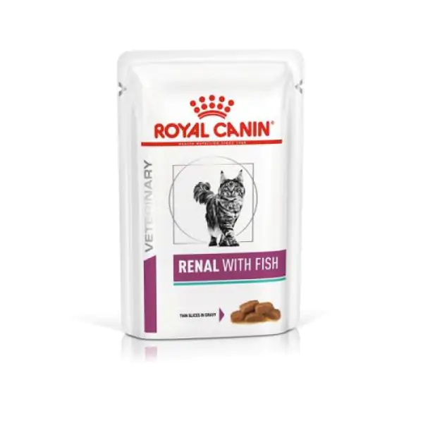 Роял Канін RENAL FELINE with TUNA - Консервований корм з тунцем для кішок при нирковій недостатності (шматочки в соусі)